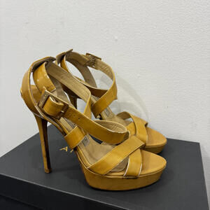 Jimmy Choo Yellow Patent Leather High Heels